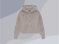 The Cable knit hoodie (Image via StockX)